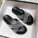 Belifi Rhinestone Fashion Slippers