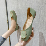 Belifi Square Shallow Mouth Gentle Woman's Shoe
