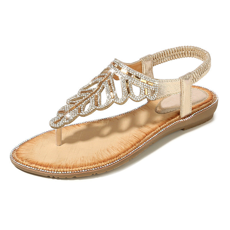 Belifi Rhinestone Platform Bohemian Sandals
