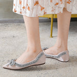 Belifi RhinestoneCasual Comfort Dressy Flats For Wedding Bling Diamonds Bridal Shoes