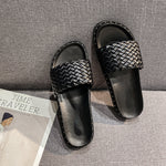 Belifi Comfortable Woven Flat Slippers