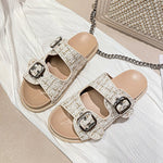 Belifi Stylish Muffin Platform Flat Sandals