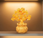 Citrine Money Tree for Prosperity - Feng Shui Gemstone Ornament