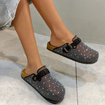 BelifiFlat Bottom Cross Water DiamondSandals