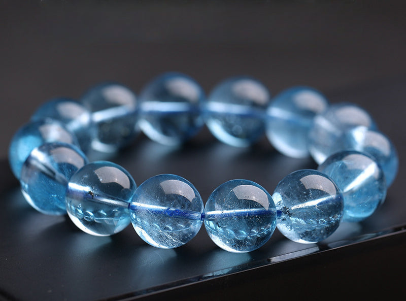 Natural Ice Hydrating Aquamarine Bracelet