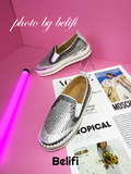 Belifi Starlit Elegance: Rhinestone-Embellished Casual Shoes