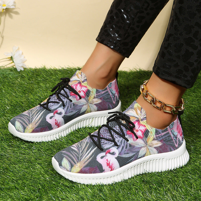 Belifi Women's Stylish Lightweight Flyknit Sports Casual Shoes
