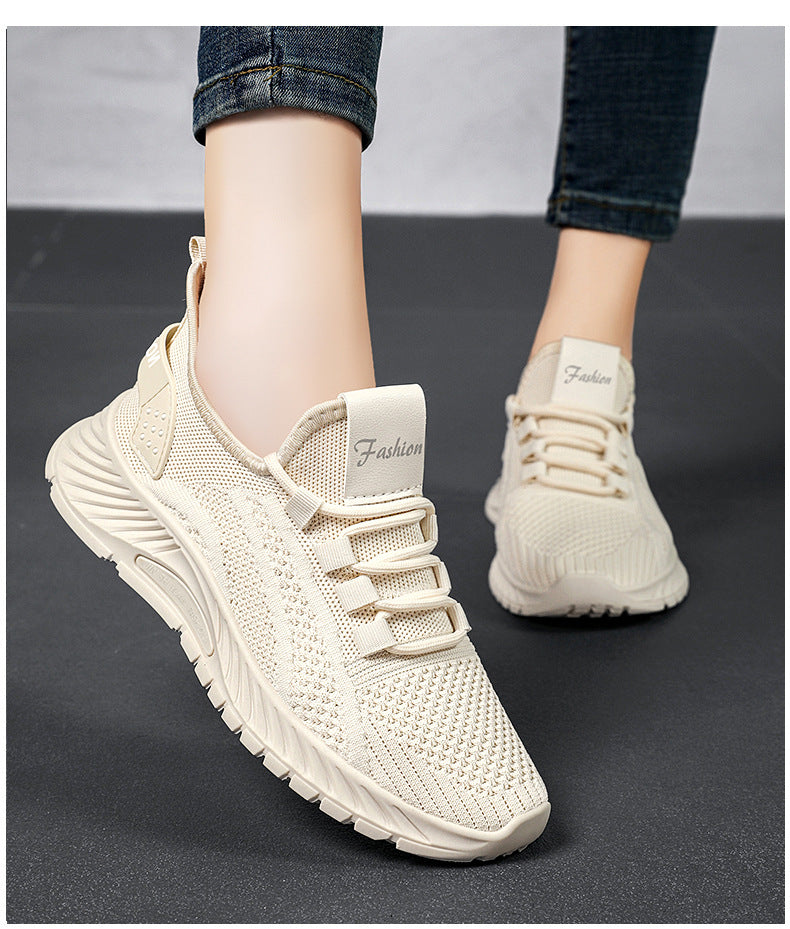 women's stylish casual trendy flyknit shoes