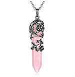 Belifi Crystal Flower Hexagon Necklace