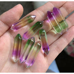 Crystal hexagonal column loose stone