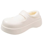 Belifi Women's Winter Fashionable Versatile Thick-Soled Flat Shoes