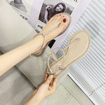 Belifi Flat Bottom Fashionable Minimalist Rhinestone Sandals