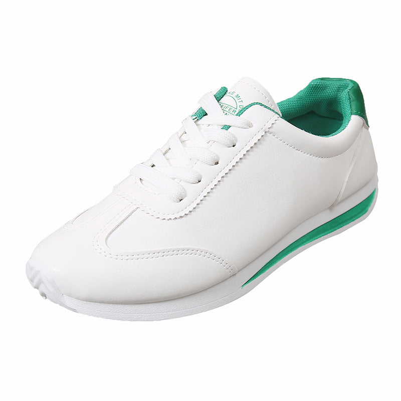 stylish color-blocked sports low-top lace-up casual shoes