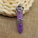 Belifi Crystal Flower Hexagon Necklace