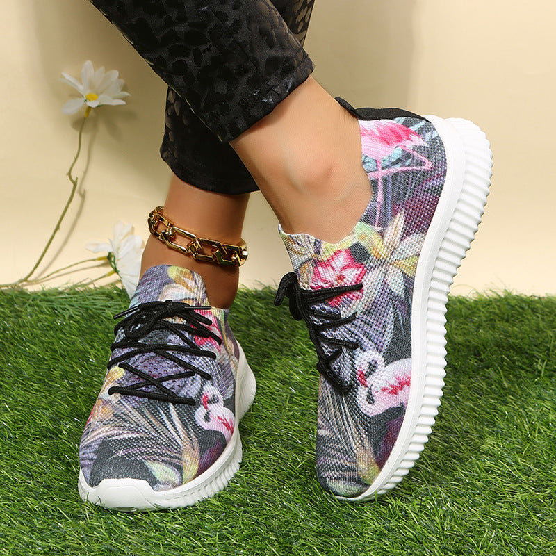 Belifi Women's Stylish Lightweight Flyknit Sports Casual Shoes