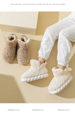 Belifi Winter velvet waterproof home indoor and outdoor high-top cotton slippers