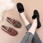 Belifi Winter Women's Casual Fleece-Lined Anti-slip Soft-Sole Cotton Shoes