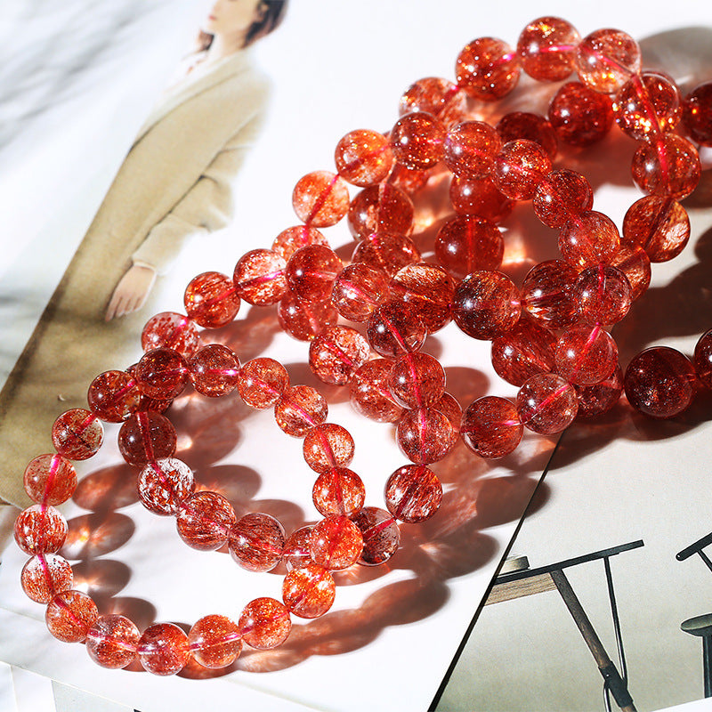 Rose Gold Agate Blessing Bracelet