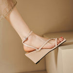 Belifi Wedge Heel Stylish Simple Sandals