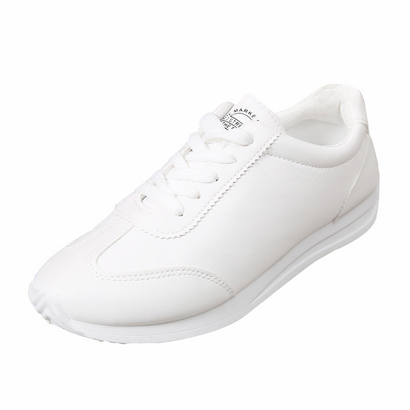 stylish color-blocked sports low-top lace-up casual shoes