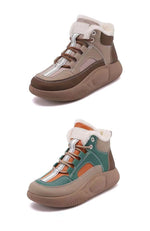 Belifi Women's Color-Block Warm Comfortable Cotton Casual Sports Shoes