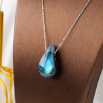 Labradorite Healing Pendant Necklace - Water Drop Design