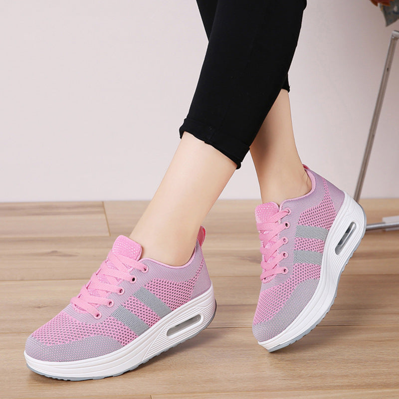 Belifi Winter Women's Breathable Lightweight Thick-Soled Platform Sports Shoes