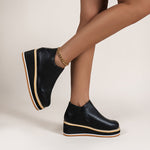 Belifi Women's Chelsea Boots with Thick Platform Wedge Heels