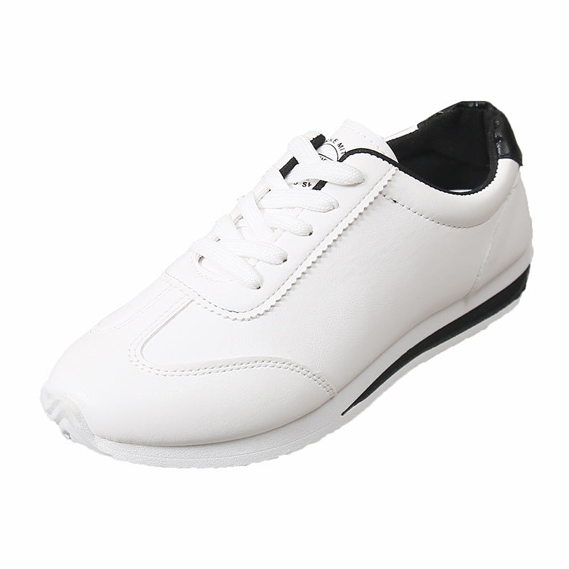 stylish color-blocked sports low-top lace-up casual shoes