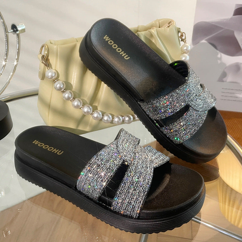 Belifi Thick Soled Fashionable Anti Slip Sandals