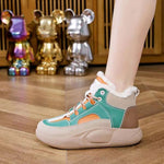 Belifi Women's Color-Block Warm Comfortable Cotton Casual Sports Shoes