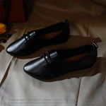 Belifi Autumn Women's Versatile Lace-up Small Leather Shoes