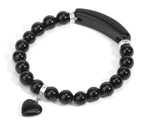 Natural Quartz Love Heart Bracelet for Emotional Healing