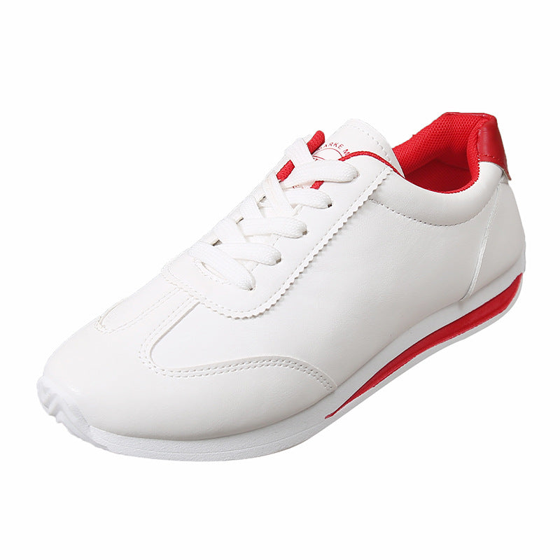 stylish color-blocked sports low-top lace-up casual shoes