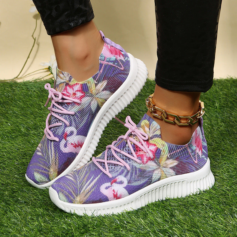 Belifi Women's Stylish Lightweight Flyknit Sports Casual Shoes