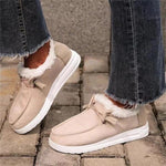 Belifi Winter Women's Casual Fleece-Lined Anti-slip Soft-Sole Cotton Shoes