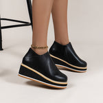 Belifi Women's Chelsea Boots with Thick Platform Wedge Heels