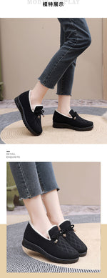 Belifi Winter Women's Casual Fleece-Lined Anti-slip Soft-Sole Cotton Shoes