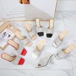 Belifi Rhinestone Square-toe Heeled Sandals