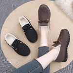 Belifi Winter Women's Casual Fleece-Lined Anti-slip Soft-Sole Cotton Shoes