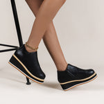 Belifi Women's Chelsea Boots with Thick Platform Wedge Heels