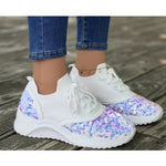 Belifi Autumn Women's Fashionable Comfortable Sequin Casual Sports Shoes