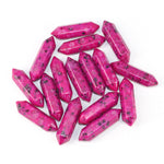 Crystal hexagonal column loose stone