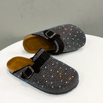 BelifiFlat Bottom Cross Water DiamondSandals