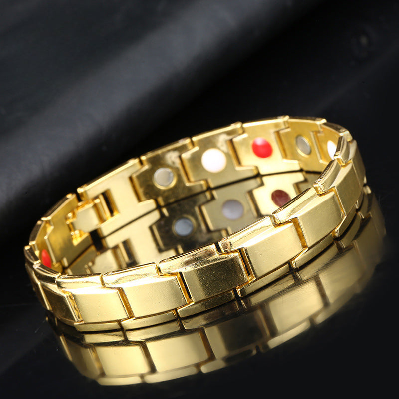 Magnetic Therapy Bracelets - Black, Silver, Gold