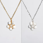 Belifi Moonstone Pentagram Necklace