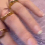 Lepidolite Heart Adjustable Ring