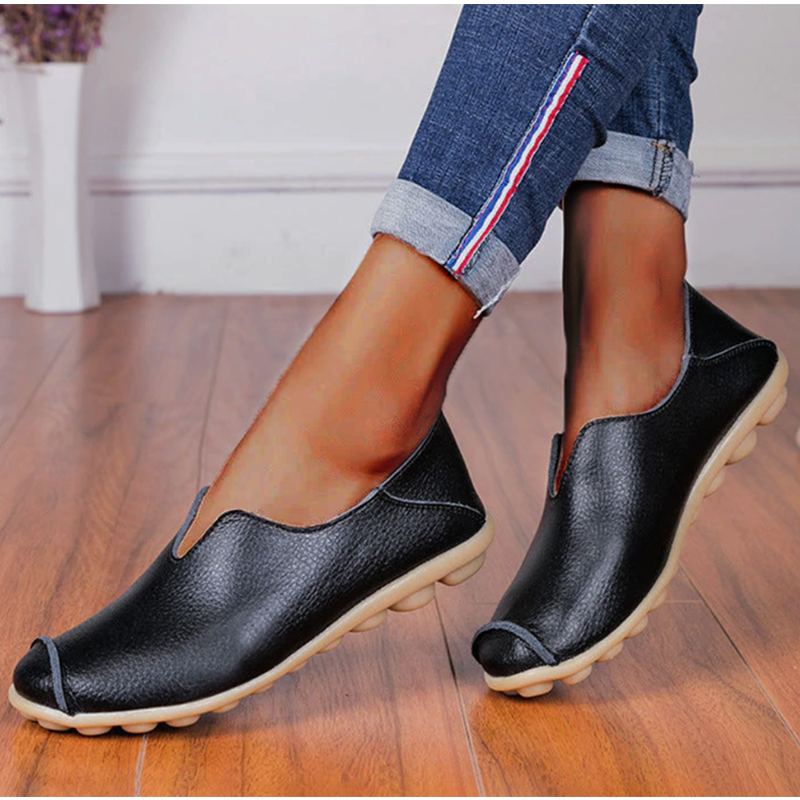 Belifi Casual flat heel cow tendon low top shoes