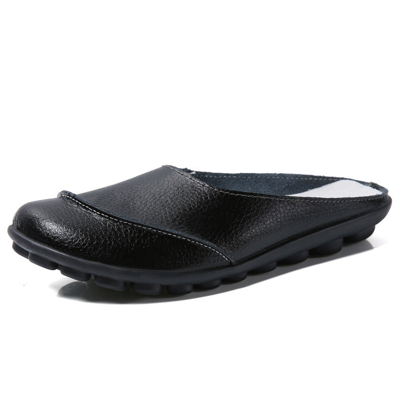 Belifi Slippers: Leather Soft Soles Comfortable Flat Shoes - Enhance Your Style & Comfort