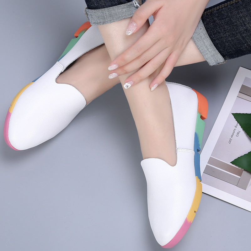 Belifi Colored Soft-soled Fashion Flat-soled Shoes